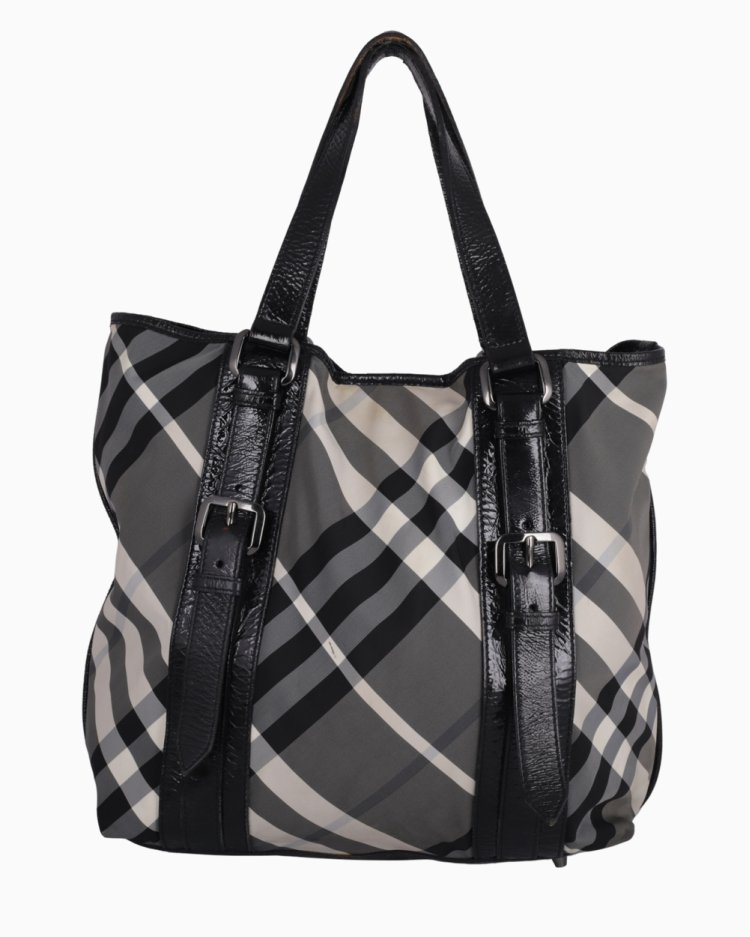 Bolsa Burberry Original Beat Check Victoria Tote Xadrez Feminina